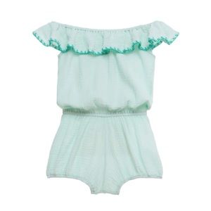 Eberjey Nomad off shoulder Romper - Blue